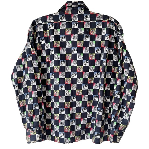 GIANNI VERSACE vintage shirt with gold buttons - Picture 2 of 12